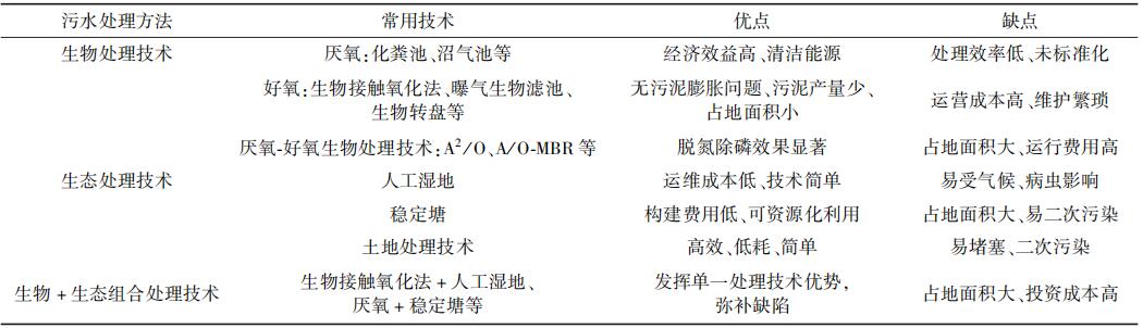 农村污水处理技术